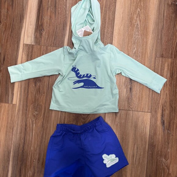 Patagonia Other - Patagonia BLUE Capilene Top and Baggie Shorts Size 6-12 months